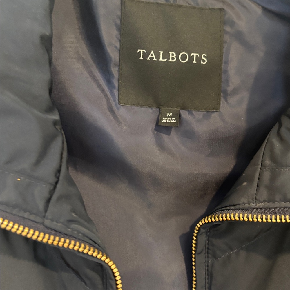 Talbots Women's Dark Quilted Vest - Picture 2 of 6
